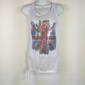 Disneyland Walt Disney World UK Sequin Flag Tank